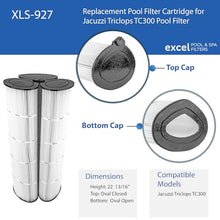 Excel Replacement Pool Filter for Jacuzzi Tri-Clops TC-300 (Oval) Cartridges | XLS-927 3PACK Filters