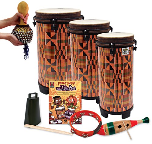 West Music Peanut Butter Jam Classroom Drumming Set A Multicultural Patterns & Songs