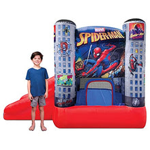 Funormous Marvel Spider-Man Bounce House with Slide Red Blue Grey