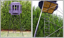 Hughes Adjustable 5-10' Hunting Tower for 4x4 Floor Box Blind