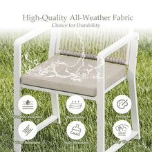 Coreporch Outdoor Patio Dining Chair, 400 Lbs, White, Set of 4