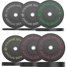 OneFitWonder Fringe Sport Contrast Bumper Plates Set 390 lbs