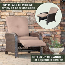 Hanover Strathmere Outdoor Recliner Tan