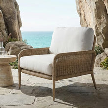 Real Flame Morro All-Weather Wicker Outdoor Louge Chair, Outdoor Deep Seating Patio Chair, Aluminum Frame, Weather Resistant