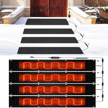 XYWGBMS Snow Melting Heated Mats for Winter Snow Removal, Non-Slip Waterproof Electric Heated Snow Melting Mats, for Winter Outdoor Stairs, Steps, Doorways,4 Pcs-40x160cm/15.7x63in