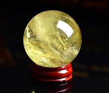 FOTCFATEV Crystal Ball, Citrine, Citrine, Round Ball, Figurine, feng Shui Goods, Purification, Luck, Financial Luck, Increase, Business Prosperity,75~80mm