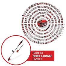 Einhell GE-HC 18 Li T Kit Power X-Change 18 V Lithium Cordless Extendable Hedge Trimmer and Lopper Kit (Telescopic, 170 mm Cut Length Chain Saw, Hedge Shears 400 mm) - Red