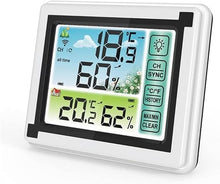 Indoor Outdoor Digital Weather Station Records ℃ ℉ Temperature Meter Humidity Monitor Weather Clock Hygrometer