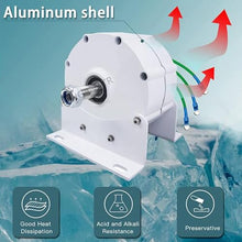HENGJINGTR 10000W 12V-220V Electric Permanent Magnet Generator, 500R/M AC Output Brushless Magnetic Alternator Low Speed for Water/Wind Turbine Generator,12V