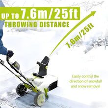 Ymnogjie 40V Cordless Snow Blower,Electric Snow Thrower Pro 2Batteries