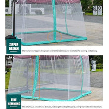 JIANGSHUAIM Square Umbrella Mosquito Net, Patio Mosquito Netting, with Adjustable Rope and Double Zipper Door, Mosquito Netting for Outdoor Gazebo Canopy,(Umbrella not Included)
