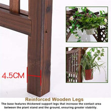 Etlegor Wooden Garden Arbor, Wooden Arbor Trellis for Plant Climbing, Wedding Ceremony Decoration Pergola for Garden Backyard, Lawn(Brown-A)