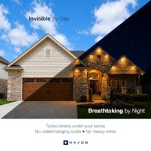 Haven Lighting X Series Genesis Roofline Kit - Permanent Outdoor House Lights - Smart App Control - HOA Friendly - Premium Plug and Play Under Roof Installation - Non-Track White, 180ft