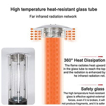 Exception Heavy Duty Vertical Landscape Heater, Premium Liquefied Gas Propane Heater, Outdoor Patio Heater, Ideal for Commercial/Home