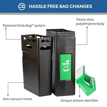 Avante™ Series Made in The USA, Black Compost Container, 30-Gallon Narrow, Green Compost Panel, Green Lid, Open Top, Liner Included