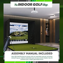 The Indoor Golf Shop DIY Golf Simulator Enclosure Black 10.4x13.7
