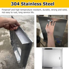304 Stainless Steel Access Panel for Electrical Wiring, Outdoor Crawl Space Attic Access Door, Large Plumbing Cover Plate, 4 8 12 16 20 24 28 32in(35x65cm)