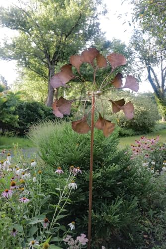 Garden Artisans Ginkgo Copper Wind Spinner