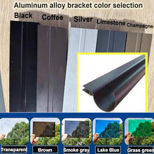 Patio Aluminum Awning, Durable Door & Window Canopy, Rain Shelter Sunshade Garden Gutter Awning, 100x450cm Size S Outdoor Weather Protection