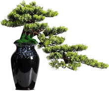 LSHAOBO 19-Inch Artificial Plant Bonsai Pine Tree, Silicone Simulation Green Plant Bonsai, Used for Decoration of Fake Plants Such As The Corridor Front Desk