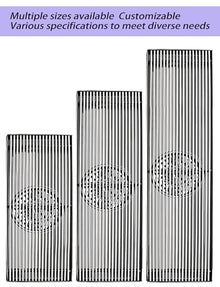 WQPMRMG Linear Stainless Steel Outdoor Shower Drain with Odor Trap – Perfect for Patios & Terraces, Central Drainage System for Efficient Water Flow, Quick Drying & Easy Installation