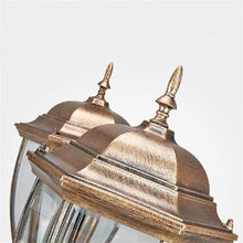 EliteBloom Outdoor Lamps for Patio Lamp Post Lights Vintage Villa Landscape Street Light Aluminum Column 5-Heads Garden Community Park Lawn Lantern Retro,Brass