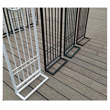 IBOWZ Garden Arch Trellis 1 Set Heavy Duty Rose Archway Wedding Garden Arch, Metal Arbour Trellis Flower Stand, 140cm, 180cm, 220cm, 260cm, 300cm, for Climbing Plants Great, with Base