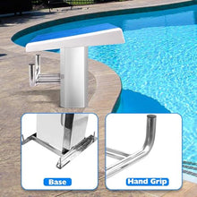 TREEYX Diving Platform Board, Heavy Duty Pool Diving Board with Stainless Steel Base, for Indoor Outdoor Professional Competition (50 * 50 * 45cn)