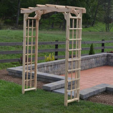 Keystone Amish Co. Newport Cedar Arbor, 3-Foot, Charcoal Stain