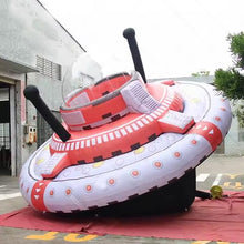 HOAELOS Inflatable UFO Courtyard Lawn Decoration Space Party Themed 9.8 Feet Style A