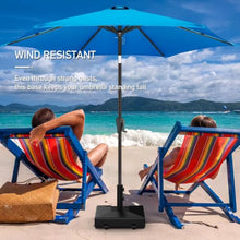 120 Lbs Heavy Duty Patio Umbrella Base With Rolling Wheels & Pull Handle, Rust Resistant Windproof Stable Outdoor Umbrella Stand, Easy Mobility Umbrella Weight Base For Patio Terrace Poolside