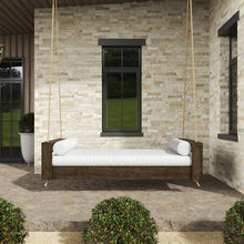 Amish Casual The Lancaster Amish Crafted Porch Daybed Swing, Made in The USA from Kiln Dried Pine (4 Foot, Dark Walnut Stain)