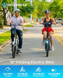 HOVERFLY H3 16" Folding Electric Bike 500W Black