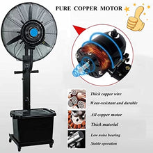 FAFACAI Heavy Duty Outdoor Misting Fan Floor Fans Misters for Cooling Patio Garden Black Oscillating Spray Fan Mister 3-Speed (Size : 380W/30in) (320W/26in)