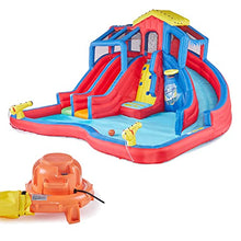 BANZAI Hydro Blast Inflatable Water Park with Slides & Pool Blue/Red