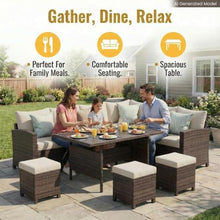 Wisteria Lane 7 Piece Patio Furniture Set, Patio Sectional for All Weather