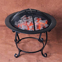 Fire Pits Outdoor Wood Burning Outdoor Fire Pit with Mesh Screen & Poker Portable Wood Burning Firepit Bowl for Outside/Patio/Backyard with Cover BBQ Cooking for Outside Camping Backyar