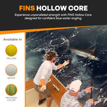 FINS Hollow Core Braided Fishing Line Yellow 150 lb 4800 Yds