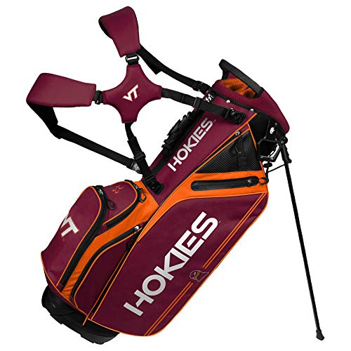 Team Effort Virginia Tech Hokies Caddie Carry Hybrid Golf Bag - Virginia Tech Hokies