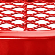 Barco Products SuperSaver 46 in Round Commercial Picnic Table, Red - Thermoplastic-Coated Expanded Metal, Seats 8, Portable or Surface Mount, 2 in Umbrella Hole, 10-Year Warranty