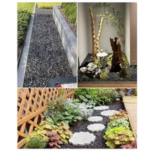 Pebble building decoration stone ground construction wall decoration stone landscape rain flower stone (Diameter 10-30MM/white/220lb)