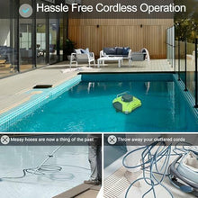 Automatic Robotic Pool Cleaner, 180 Mins Long Runtime & Auto Parking, Ideal for In-Ground Flat Pools Up to 100 M2