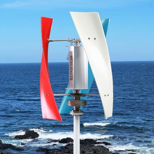 HENGJINGTR 48V,Wind Turbine Generator Maglev +Vertical Axes Wind Turbine with MPPT Controller for Home Street Lighting (10000W,12V 24V 48V)