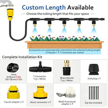 WLCGYD 26 125 190 Ft Water Misting System for Greenhouse with Brass Nozzle