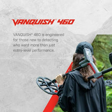 MINELAB Vanquish 460 Bundle, Includes Metal Detector, Digging Tool, Finds Pouch, and Gloves