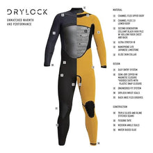 XCEL Mens Drylock Hooded 5/4mm Fullsuit Black '21