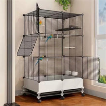 XYIANG Elegant Wide Bird House Villa Anti Scatter Decor for Cockatiel Finch Parrot Mynah Parakeet Large Cage Ideal Bird Shelter