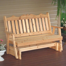A & L Furniture Royal English Glider, Redwood Stain