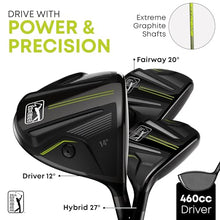 PGA TOUR P1 Extreme 16-Piece Junior Golf Club Set Green/Black