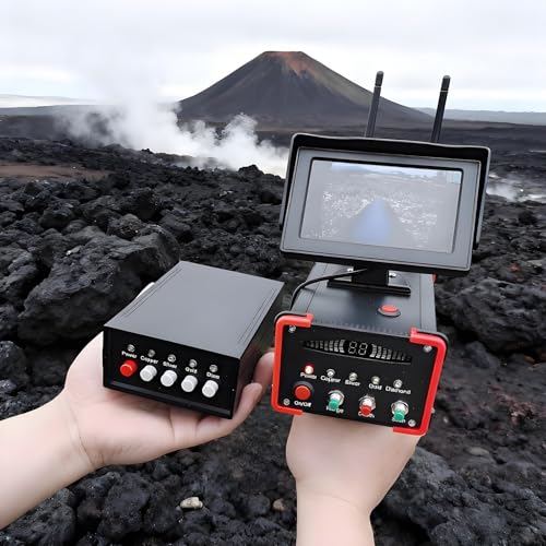 Hooggevoelige Metaaldetector Met Groot Bereik,Diepe Zoekgouddetector Met LCD-Scherm,360° Automatische Rotatie,Draagbare Ondergrondse Metaalzoeker,Voor Goud,Zilver,Koper En Diamant Red